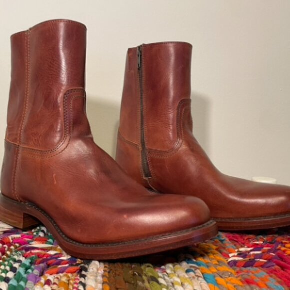 [SOLD] FRYE Campus Mid Calf Boot with Inside Zipper - Mens  Size: 9.5 - Picture 4 of 16